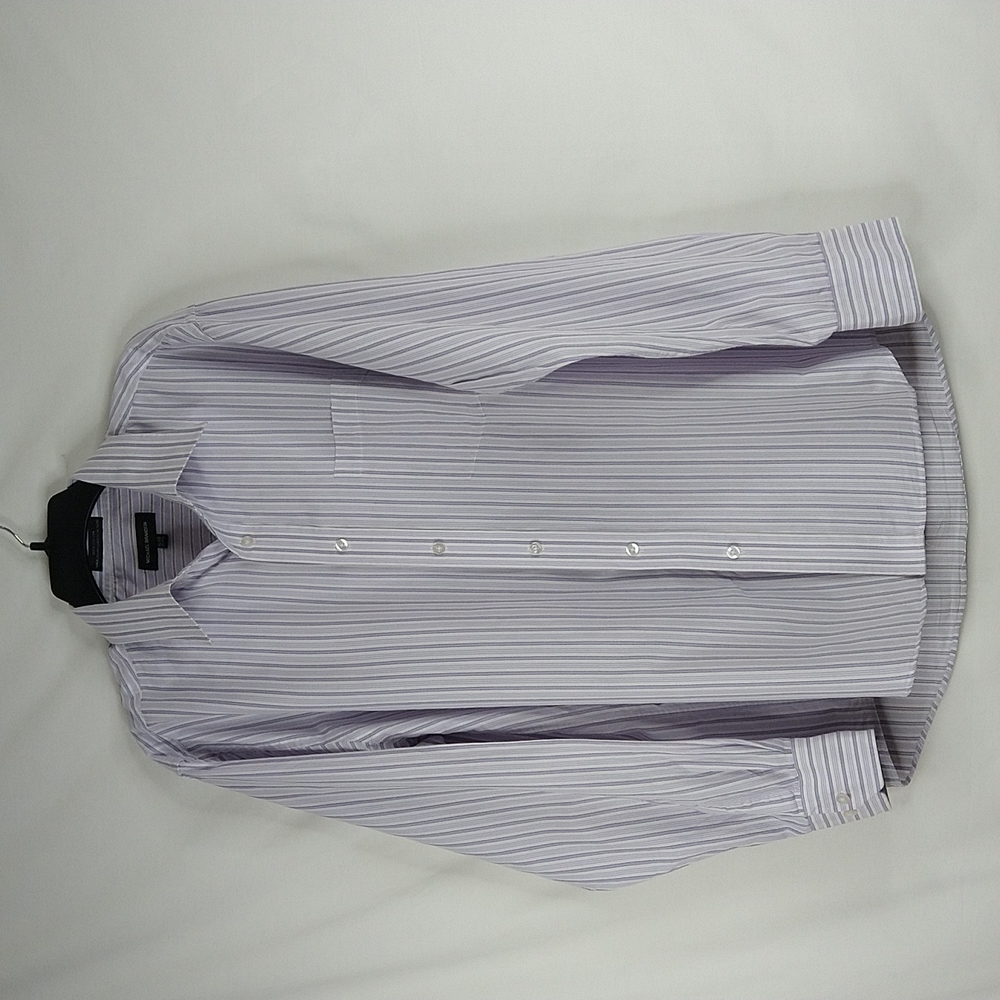 Micheal Brandon Stripe Button Down Shirt Size: XL